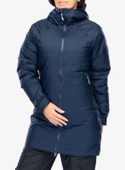 Płaszcz puchowy damski Rab Valiance Parka. Niebieskie płaszcze damskie RAB, na zimę, xs, bez wzorów, z materiału, długie, z kapturem. Za 1,241.89 zł.