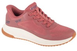 Buty sportowe Sneakersy damskie, Slip-Ins: Bobs Squad 4 - Staple Look. Czerwone obuwie sportowe damskie Skechers, bez wzorów, z materiału, trekkingowe. Za 337.25 zł.