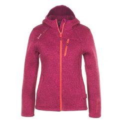 Kurtka polarowa damska Peak Mountain Alaine. Czerwone kurtki damskie Peak Mountain, xl, bez wzorów, z dzianiny, z kapturem. Za 243.50 zł.