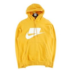 Second life - Bluza męska pomarańczowa - Stan dobry. Brązowe bluzy sportowe męskie Nike, m, bez wzorów, bez kaptura, na fitness i siłownię. Za 84.56 zł.