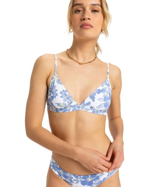 Trójkątny stanik bikini dla Kobiety PT BEACH CLASSICS Biały. Niebieskie bikini damskie Roxy, l, bez wzorów. Za 139.99 zł.