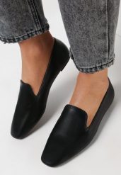 Czarne Mokasyny Semissa. Czarne mokasyny damskie Born2be, z dzianiny, eleganckie. Za 54.99 zł.