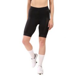 Szorty damskie Kilpi Pressure. Czarne szorty sportowe damskie Kilpi, bez wzorów, z materiału, sportowe, rowerowe. Za 344.59 zł.