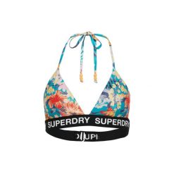 Damski top do kostiumu kąpielowego Superdry. Niebieskie topy damskie Superdry., l, bez wzorów, z elastanu, bez kołnierzyka, bez ramiączek. Za 214.20 zł.
