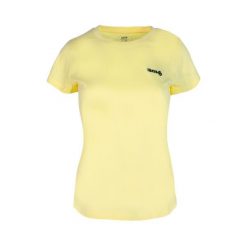 Koszulka sportowa dla kobiet Izas ADONS W. Żółte koszulki sportowe damskie IZAS, bez wzorów, z bawełny, bez kołnierzyka, bez ramiączek, trekkingowe. W wyprzedaży za 126.04 zł.