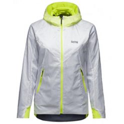 Kurtka damska Gore-Tex Infinium™ R5 z izolacją termiczną. Białe kurtki damskie Gore Wear, bez wzorów, z gore-texu, bez kaptura, do biegania, gore-tex. W wyprzedaży za 932.50 zł.