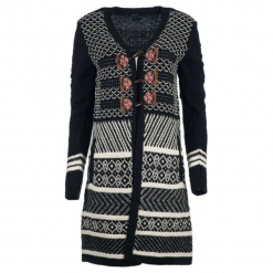Desigual Sweter Damski Laura Xs Czarny. Kardigany damskie marki Desigual. W wyprzedaży za 503.00 zł.