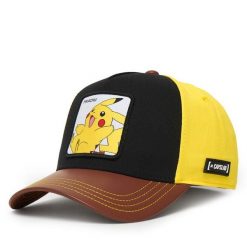 Czapka z daszkiem Capslab. Żółte czapki i kapelusze damskie CapsLab, bez wzorów. Za 134.99 zł.