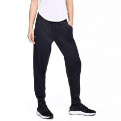 Spodnie dresowe damskie Under Armour Tech Pant 2.0 XS. Czarne spodnie dresowe damskie Under Armour, xs, bez wzorów, z dresówki, trekkingowe. Za 89.99 zł.
