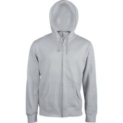 Bluza z kapturem na zamek błyskawiczny Kariban. Szare bluzy męskie KARIBAN, s, bez wzorów, z bawełny, z kapturem. Za 219.00 zł.