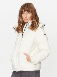 Pepe Jeans Kurtka zimowa Morgan PL402273 Biały Regular Fit. Białe kurtki damskie Pepe Jeans, na zimę, xl, bez wzorów, z jeansu, bez kaptura. Za 549.99 zł.
