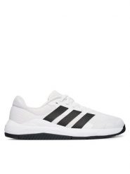 Adidas Buty na siłownię Dropset Base Training Shoes JS3166 Biały. Białe obuwie sportowe damskie Adidas, bez wzorów, z materiału, na fitness i siłownię. Za 279.99 zł.