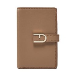 Portfel Furla. Brązowe portfele damskie Furla, bez wzorów. Za 559.99 zł.