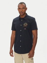 Aeronautica Militare Koszula 251CA1285CT3288 Granatowy Regular Fit. Niebieskie koszule męskie Aeronautica Militare, l, bez wzorów, z bawełny, bez kołnierzyka, bez ramiączek. Za 339.99 zł.