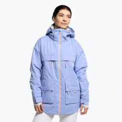 Kurtka narciarska damska Roxy x Chloe Kim Insulated Snow. Fioletowe kurtki sportowe damskie Roxy, na zimę, m, bez wzorów, bez kaptura, narciarskie. Za 679.99 zł.