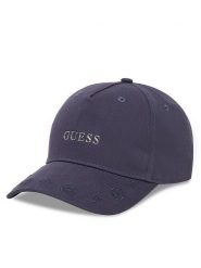 Guess Czapka z daszkiem V5YZ01 WFKN0 Granatowy. Niebieskie rękawiczki damskie Guess, z aplikacjami, z bawełny. Za 119.99 zł.