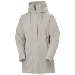 Damska kurtka wodoodporna Helly Hansen Victoria Ins Mid. Szare kurtki damskie Helly Hansen, na jesień, l, bez wzorów, z materiału, bez kaptura. Za 884.50 zł.