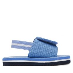 Sandały BOSS. Niebieskie sandały chłopięce Boss, bez zapięcia. Za 149.99 zł.