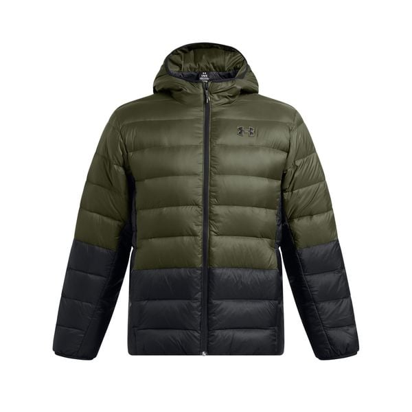 Kurtka puchowa Under Armour Legend. Czarne kurtki męskie Under Armour, na zimę, m, bez wzorów, z dzianiny, z kapturem. Za 767.75 zł.