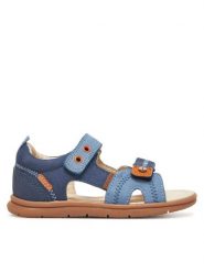 Lasocki Kids Sandały LINEA CI12-2705-20(III)CH Niebieski. Niebieskie sandały chłopięce Lasocki Kids, z nubiku, bez zapięcia. Za 129.99 zł.