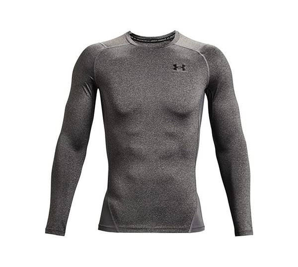 Bluza męskie Under Armour Heatgear Compression Longsleeve. Czarne bluzki z długim rękawem męskie Under Armour, m, bez wzorów, z materiału, bez kołnierzyka. Za 190.00 zł.