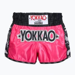 Spodenki treningowe meskie YOKKAO Original Muay Thai. Czerwone krótkie spodenki sportowe męskie YOKKAO, m, bez wzorów, z materiału, na fitness i siłownię. Za 289.99 zł.