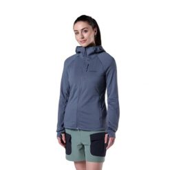 Kurtka z kapturem teksturowana warstwa pośrednia damska Rossignol. Niebieskie kurtki sportowe damskie Rossignol, l, bez wzorów, z polaru, z kapturem, do biegania. Za 587.00 zł.