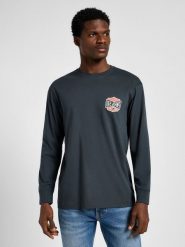 LEE MĘSKA KOSZULKA LONGSLEEVE LEE LS ESS SEASONAL TEE WASHED BLACK 112358045. Czarne bluzki z długim rękawem męskie Lee, m, bez wzorów, bez ramiączek. Za 89.99 zł.