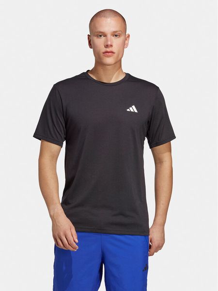 Adidas Koszulka techniczna Train Essentials IC7421 Czarny Regular Fit. Czarne koszulki polo męskie Adidas, m, bez wzorów, z syntetyku, bez kołnierzyka, bez ramiączek, na fitness i siłownię. Za 89.99 zł.