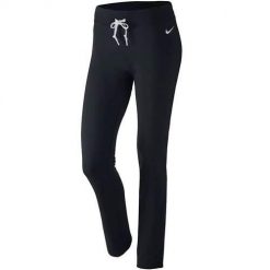 Spodnie treningowe damskie Nike Jersey Pant OH. Czarne obuwie sportowe damskie Nike, bez wzorów, z jersey, na fitness i siłownię. Za 279.00 zł.