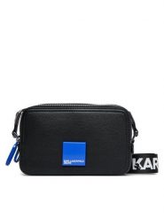 Karl Lagerfeld Jeans Torebka A3W30202 Czarny. Czarne listonoszki damskie Karl Lagerfeld Jeans, bez wzorów, z jeansu, bez dodatków. Za 399.99 zł.