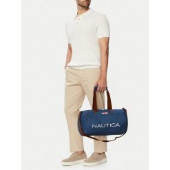Torba sportowa Nautica. Niebieskie torby sportowe męskie Nautica, bez wzorów, małe. Za 89.99 zł.