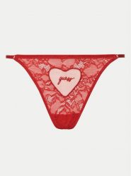Guess Stringi O5RE29 KBGT0 Czerwony Regular Fit. Czerwone figi damskie Guess, xl, z aplikacjami, z syntetyku. Za 109.99 zł.