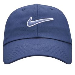 Czapka Z Daszkiem Z Logo Klubu. Niebieskie czapki i kapelusze damskie Nike, bez wzorów. Za 150.99 zł.