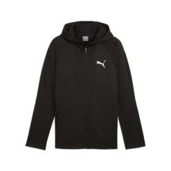Puma Bluza Evostripe Warm Fz Dk 68170301. Czarne bluzy męskie Puma, m, bez wzorów, bez kaptura. Za 239.99 zł.