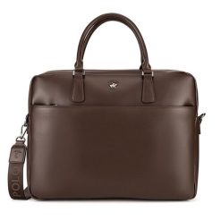 Torba na laptopa Beverly Hills Polo Club. Brązowe torby na laptopa męskie Beverly Hills Polo Club, bez wzorów. Za 219.99 zł.