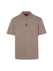 HUGO koszulka polo - Deabono Mężczyźni Bawełna (100%) brązowy, M. Brązowe koszulki polo męskie Hugo, m, bez wzorów, z bawełny, sportowe, bez ramiączek. Za 379.95 zł.