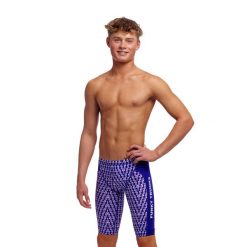 Jammery pływackie dziecięce Funky Trunks Training. Fioletowe kąpielówki dla chłopców FUNKY TRUNKS, bez wzorów. Za 169.99 zł.