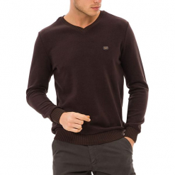 Sweter w kolorze brązowym. Brązowe swetry przez głowę męskie marki Galvanni. W wyprzedaży za 159.95 zł.