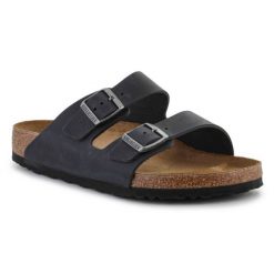 Klapki Birkenstock Arizona 0552111 czarne. Czarne klapki męskie ze skóry, klasyczne. Za 681.40 zł.