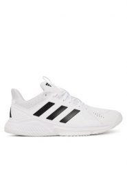 Adidas Buty halowe Court Flight Indoor Shoes JR9576 Biały. Białe buty sportowe męskie Adidas, ze skóry, bez zapięcia. Za 329.99 zł.