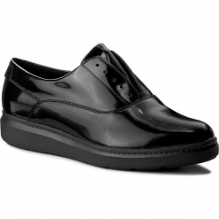 Półbuty GEOX - D Jerrica C D745XC 038CN C9999 Black. Czarne półbuty damskie Geox, ze skóry ekologicznej. W wyprzedaży za 309.00 zł.