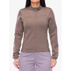 Bluza rozpinana damska Columbia Sloan Crest Spacer Fleece FZ. Brązowe bluzy damskie Columbia, bez wzorów, bez kaptura, trekkingowe. Za 346.49 zł.