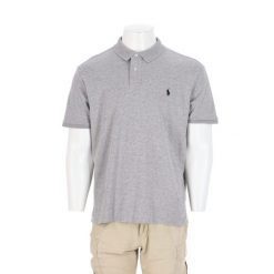 Polo Ralph Lauren koszulka męska z krótkim rękawem szara. Szare koszulki polo męskie Ralph Lauren, l, bez wzorów, eleganckie, bez ramiączek. Za 127.76 zł.