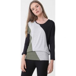 Czarno-Zielona Tunika Siena. Czarne tuniki damskie Born2be, l, bez wzorów, z dresówki, bez kołnierzyka, bez ramiączek. Za 29.99 zł.