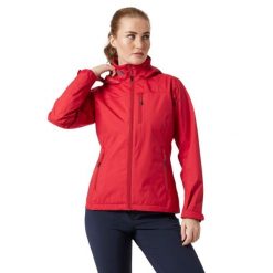 Damska kurtka z kapturem Helly Hansen crew. Czerwone kurtki sportowe damskie Helly Hansen, l, bez wzorów, z kapturem, żeglarskie. W wyprzedaży za 588.10 zł.