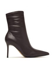 Aldo Botki Olilacan 14422202 Brązowy ciemny. Brązowe botki damskie Aldo, ze skóry, bez obcasa, na szpilce, bez zapięcia. Za 509.99 zł.