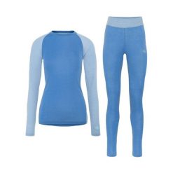 Zestaw legginsów i koszulki z długim rękawem dla kobiet Kari Traa Kaia. Niebieskie t-shirty damskie Kari Traa, m, bez wzorów, z dresówki, eleganckie, bez kołnierzyka. Za 588.00 zł.