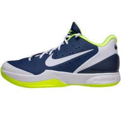 Buty Nike Air Zoom HyperAttack bleu nuit/blanc/jaune fluo. Białe obuwie sportowe damskie Nike, bez wzorów, do siatkówki. Za 486.50 zł.