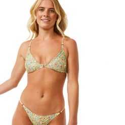 Dół od stroju kąpielowego Rip Curl Sea Of Dreams Cheeky. Zielone bikini damskie RIPCURL, m, bez wzorów. Za 119.99 zł.